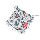 Cotton Pot Holder (Mistletoe Poinsettia) - Set of 6