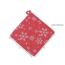 Cotton Pot Holder (Snowflakes) - Set of 6