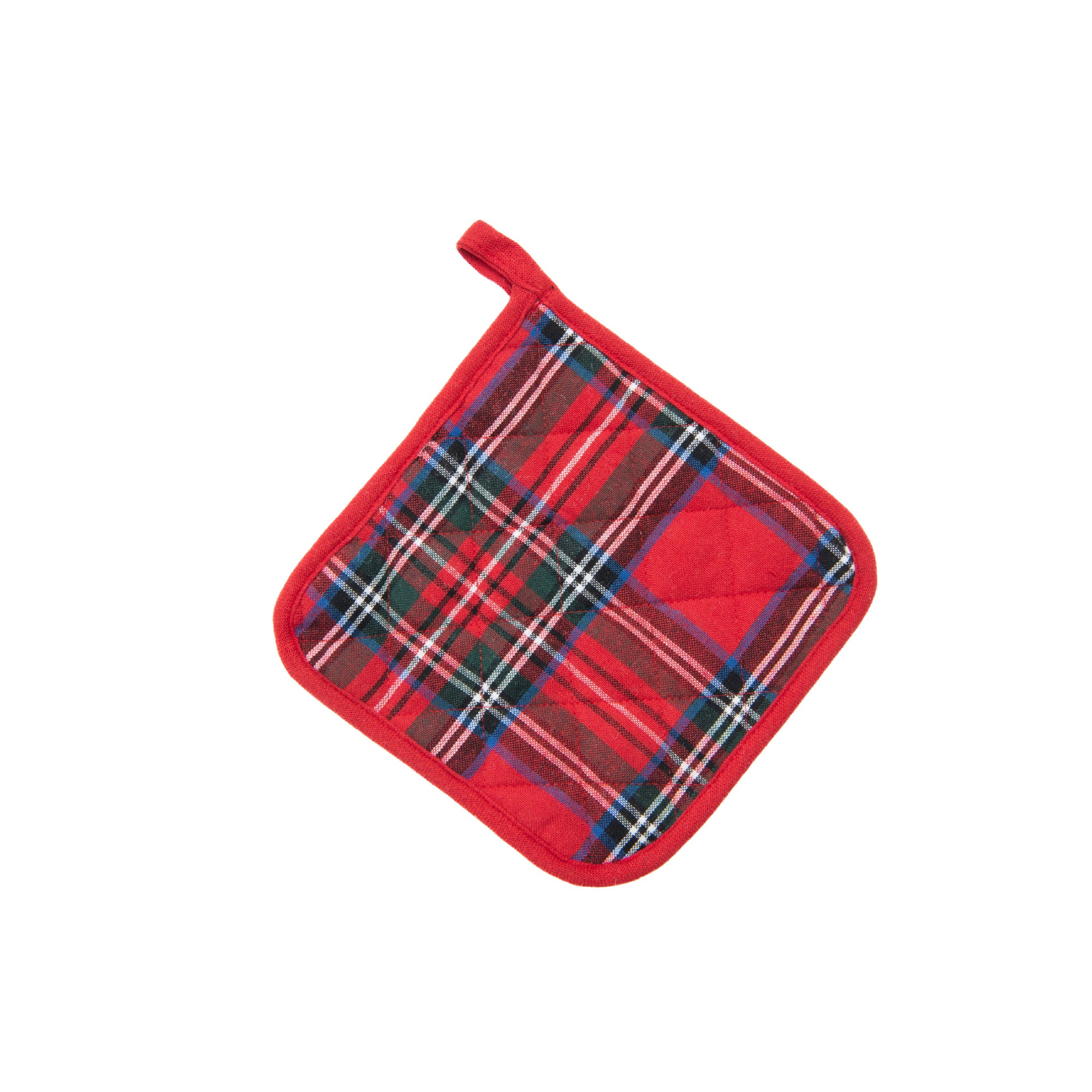 Cotton Pot Holder Classic Tartan, Pot Holder, Holiday Decor- Set of 6