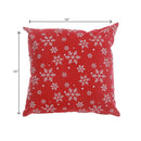 Cotton Cushion (18" X 18") (Snowflakes) - Set of 2