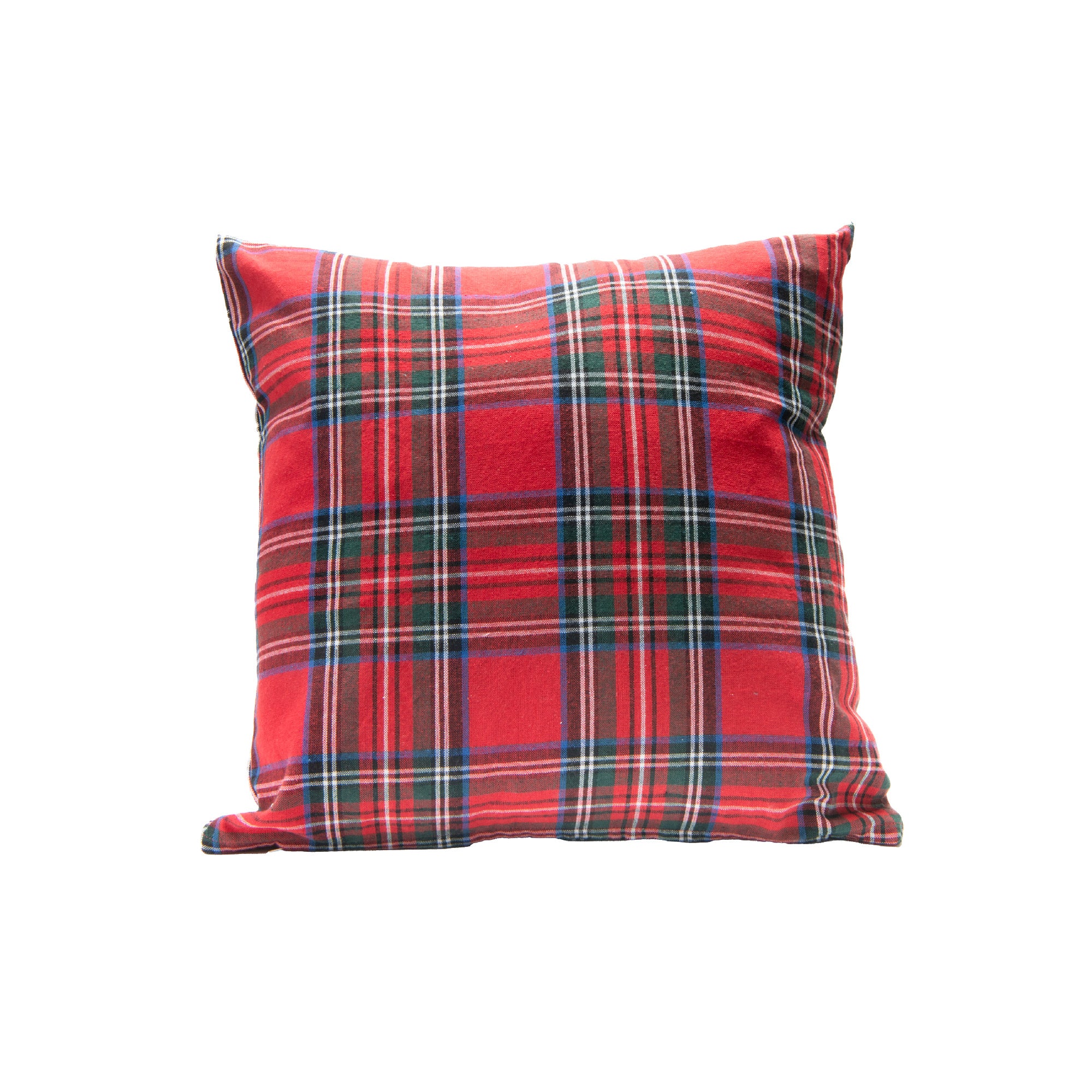 Cotton Cushion 18" X 18" Classic Tartan, Throw Pillow, Holiday Decor- Set of 2