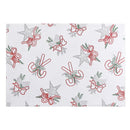 Cotton Fused Placemat Star and Candy Cane - Set of 12