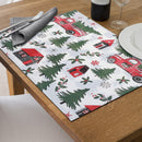 Cotton Fused Placemat (Country Truck) - Set of 12