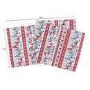 Cotton Fused Runner 54" Grome Trio - Set of 2