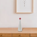 Natural Cone Tree With Star Large - Set of 2