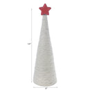 Natural Cone Tree With Star Large - Set of 2