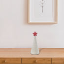 Natural Cone Tree With Star Small - Set of 2