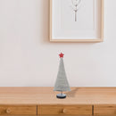 Natural Grey Tree With Star On Wood Base Large - Set of 2