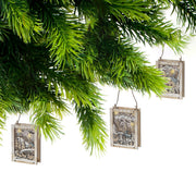 LED Wooden Square Scenic Hanger Set of 3 – Holiday Wall Decor