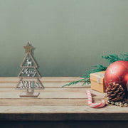 Wooden “Merry Christmas” Tree Stand – Holiday Decor