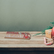 Wooden “Joyeux Noël” Calendar Stand – Holiday Countdown Decor