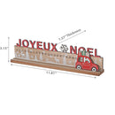 Wooden Joyeux Noel Calendar Stand