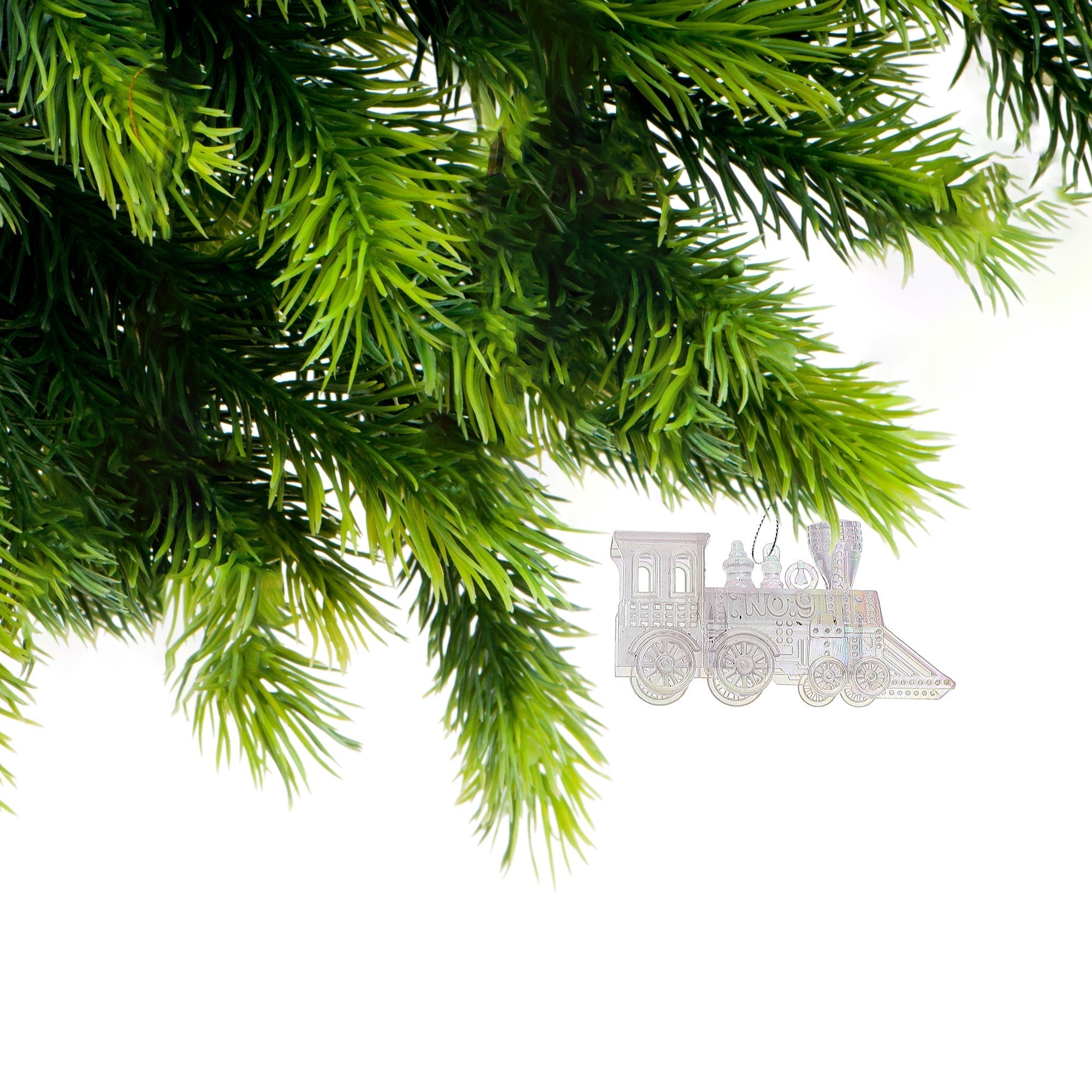Long Train Christmas Ornament Set of 12 – Holiday Tree Decoration