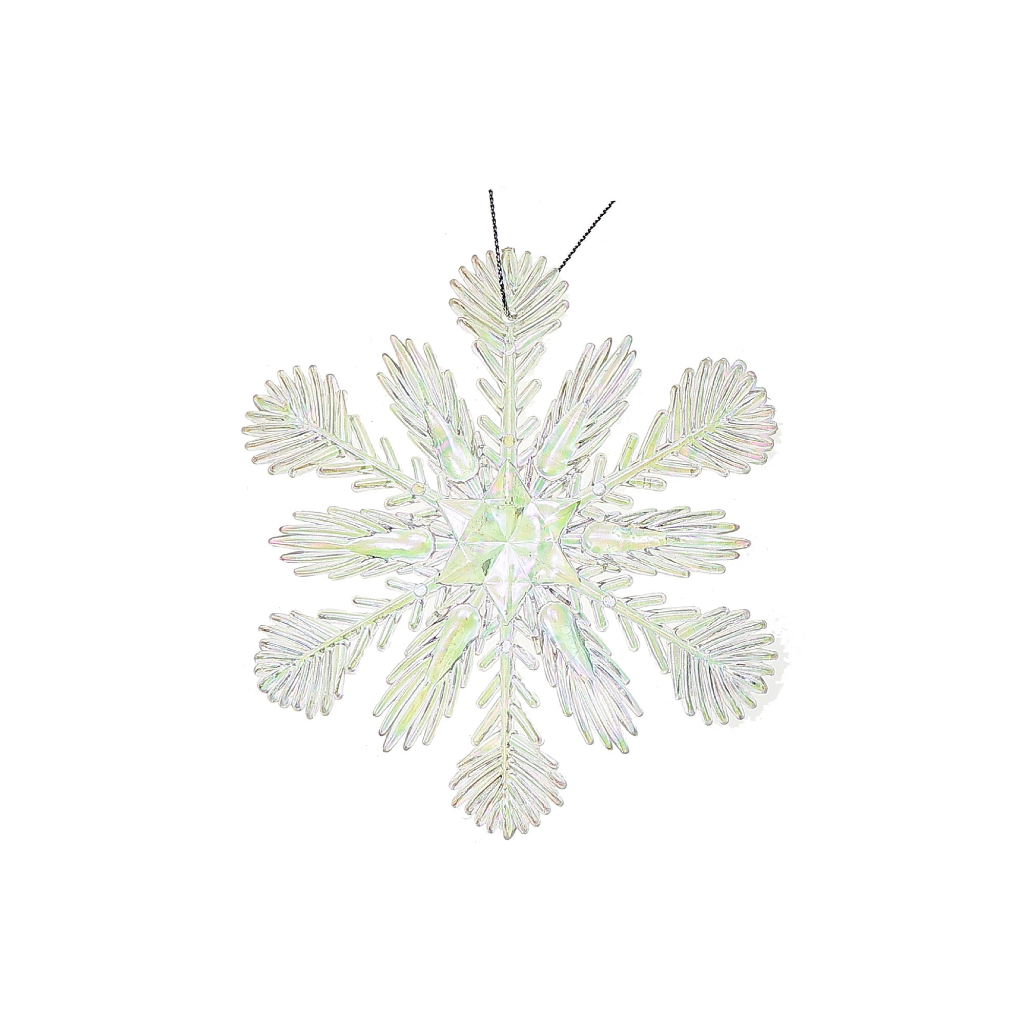 Snowflake Christmas Ornament Set of 12 – Holiday Tree Decoration