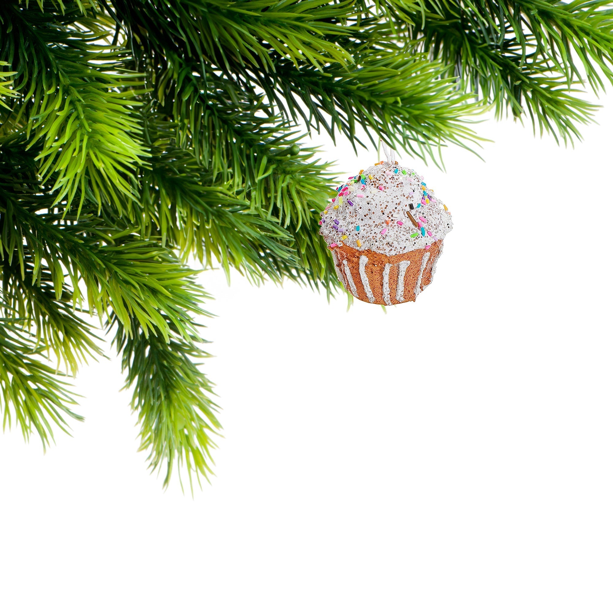 Cupcake Christmas Ornament Set of 12 – Holiday Tree Decoration