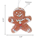 Gingerbread Man Ornament - Set of 12