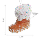 Gingerbread Boot Ornament - Set of 12