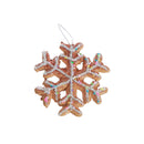 Gingerbread Snowflake Ornament - Set of 12