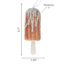 Gingerbread Popsicle Ornament - Set of 12