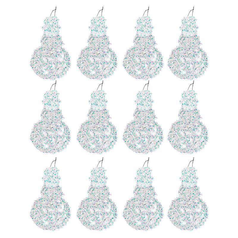 Whimsical Snowman Ornament - Set of 12