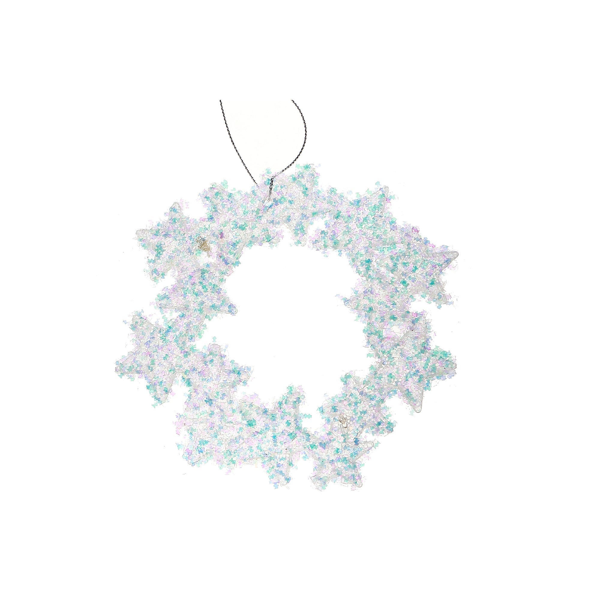 Whimsical Wreath Christmas Ornaments, Holiday Tree Decorations, Festive Greenery Ornaments, Set of 12