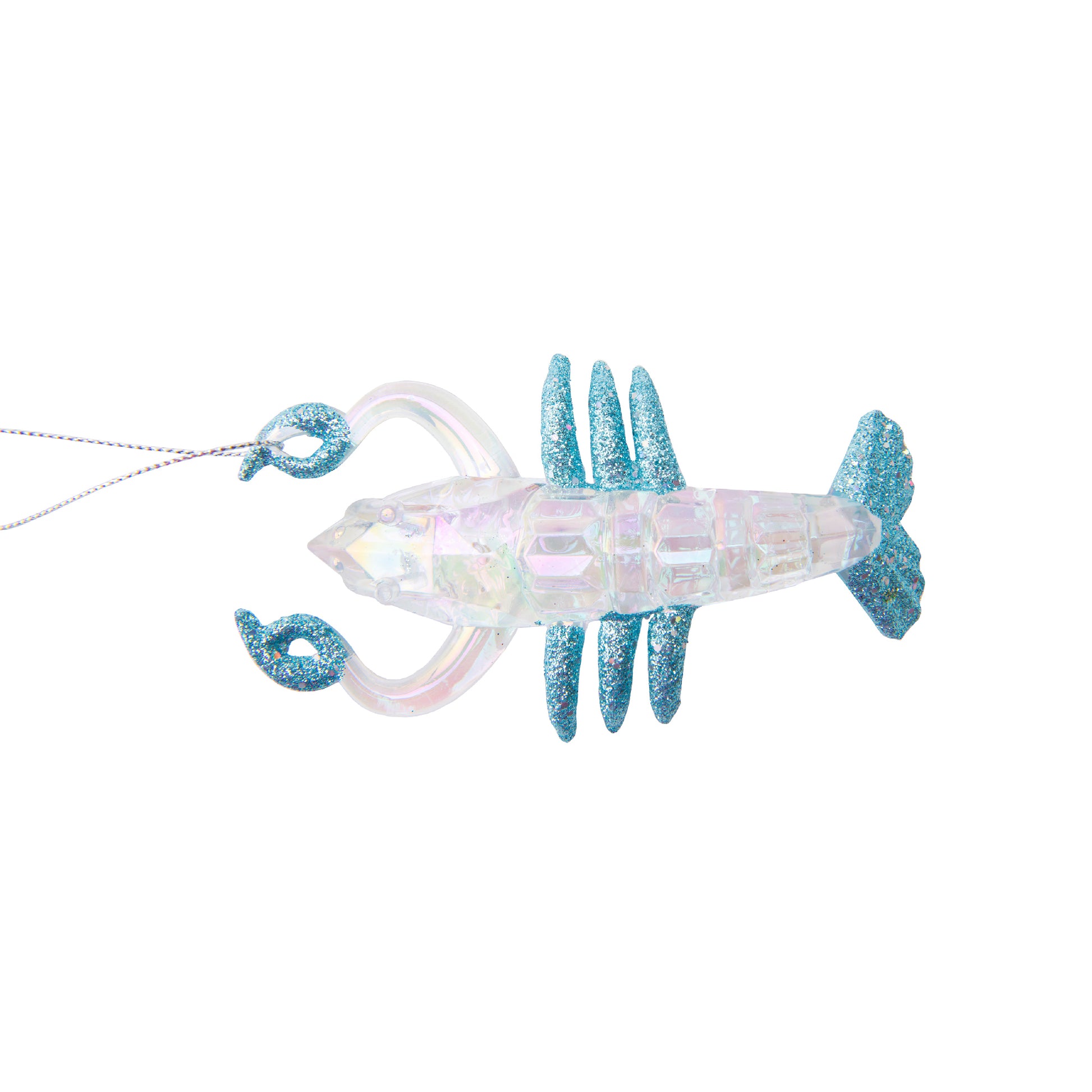Iridescent Ornament Lobster, Ornament, Holiday Decor- Set of 12