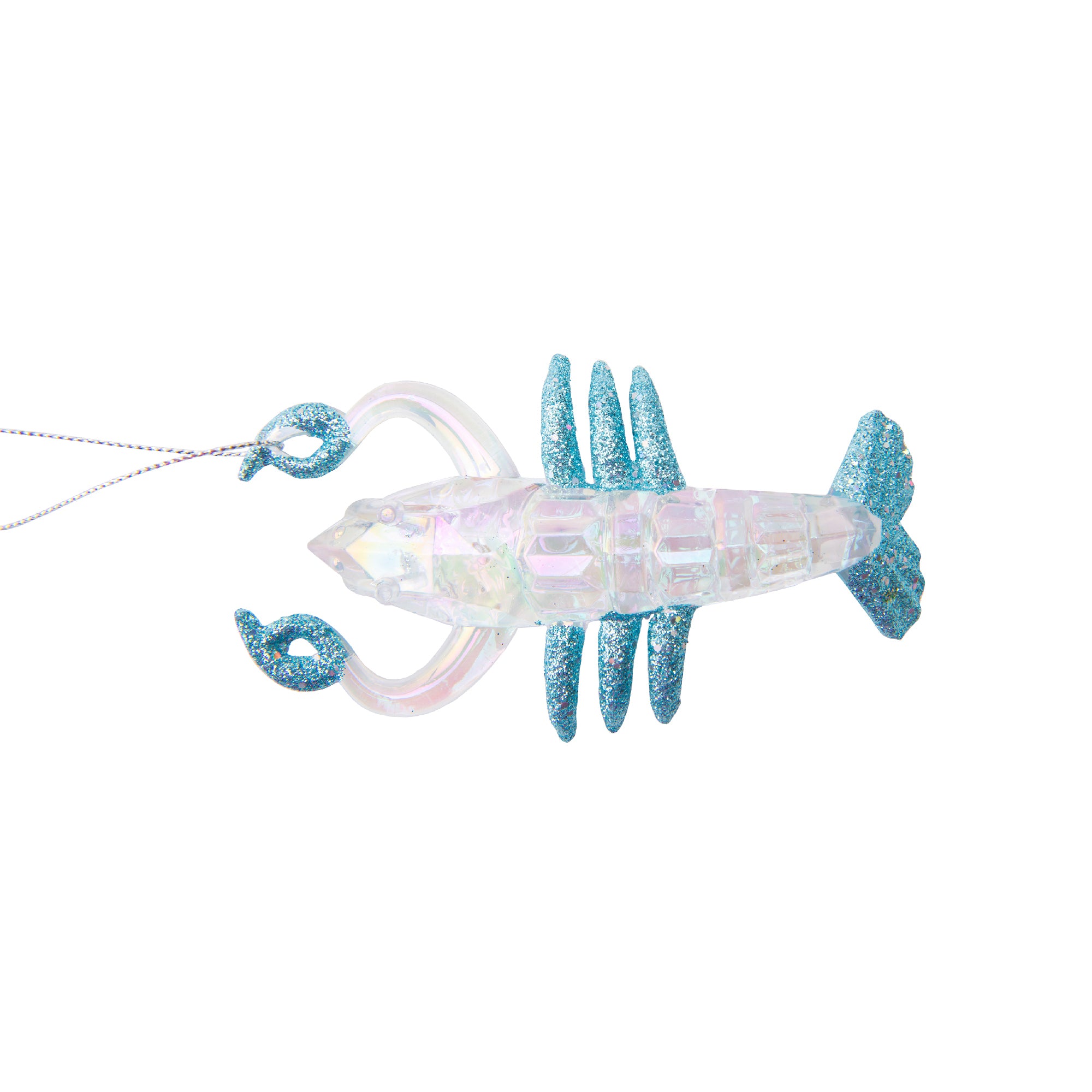 Iridescent Ornament Lobster, Ornament, Holiday Decor- Set of 12
