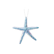 Iridescent Ornament Starfish, Ornament, Holiday Decor- Set of 12