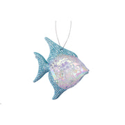 Iridescent Ornament Fish, Ornament, Holiday Decor- Set of 12