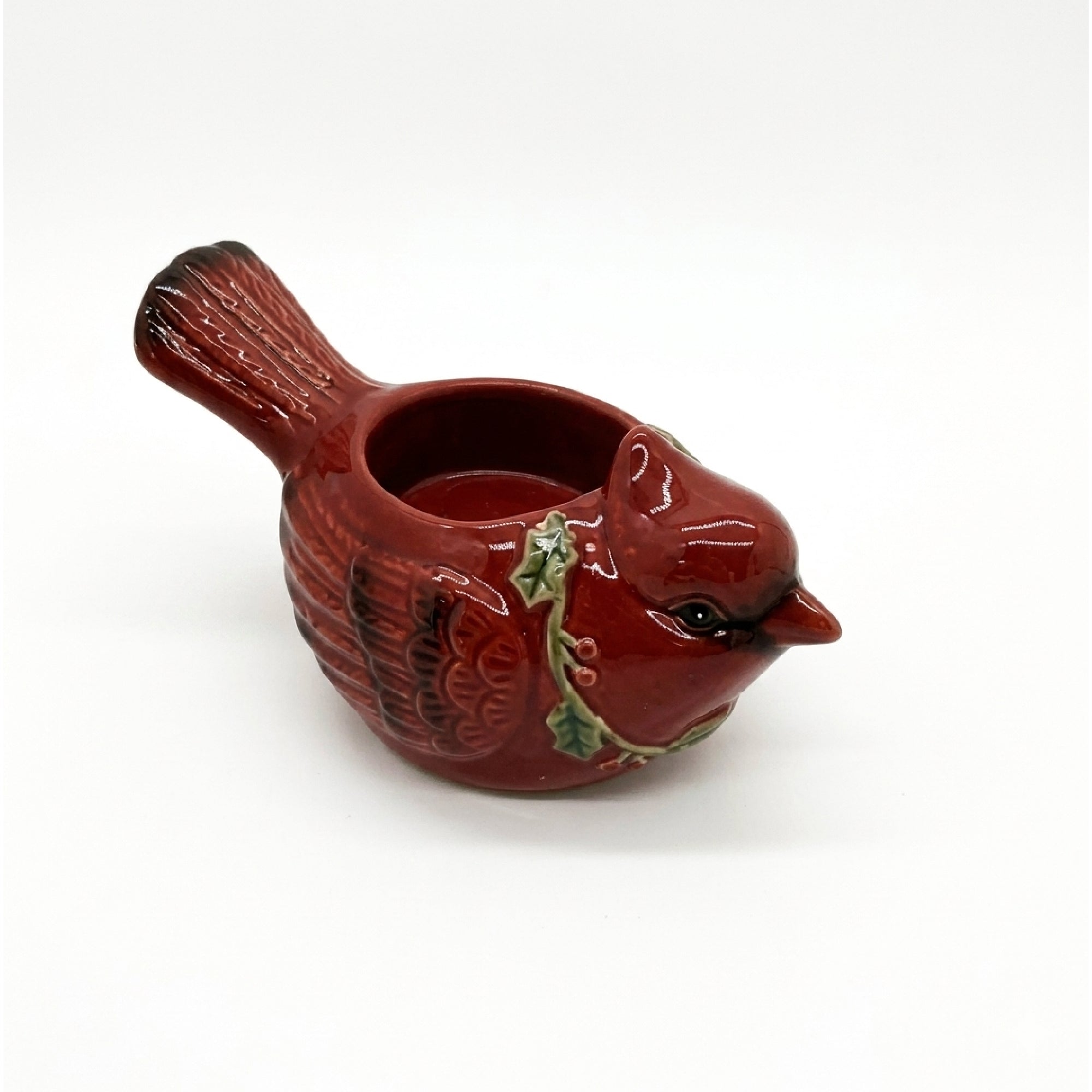 Ceramic Tealight Holder Cardinal, Christmas, Holiday Decor- Set of 4