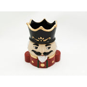 Ceramic Planter Nutcracker, Christmas, Planter, Holiday Decor- Set of 2