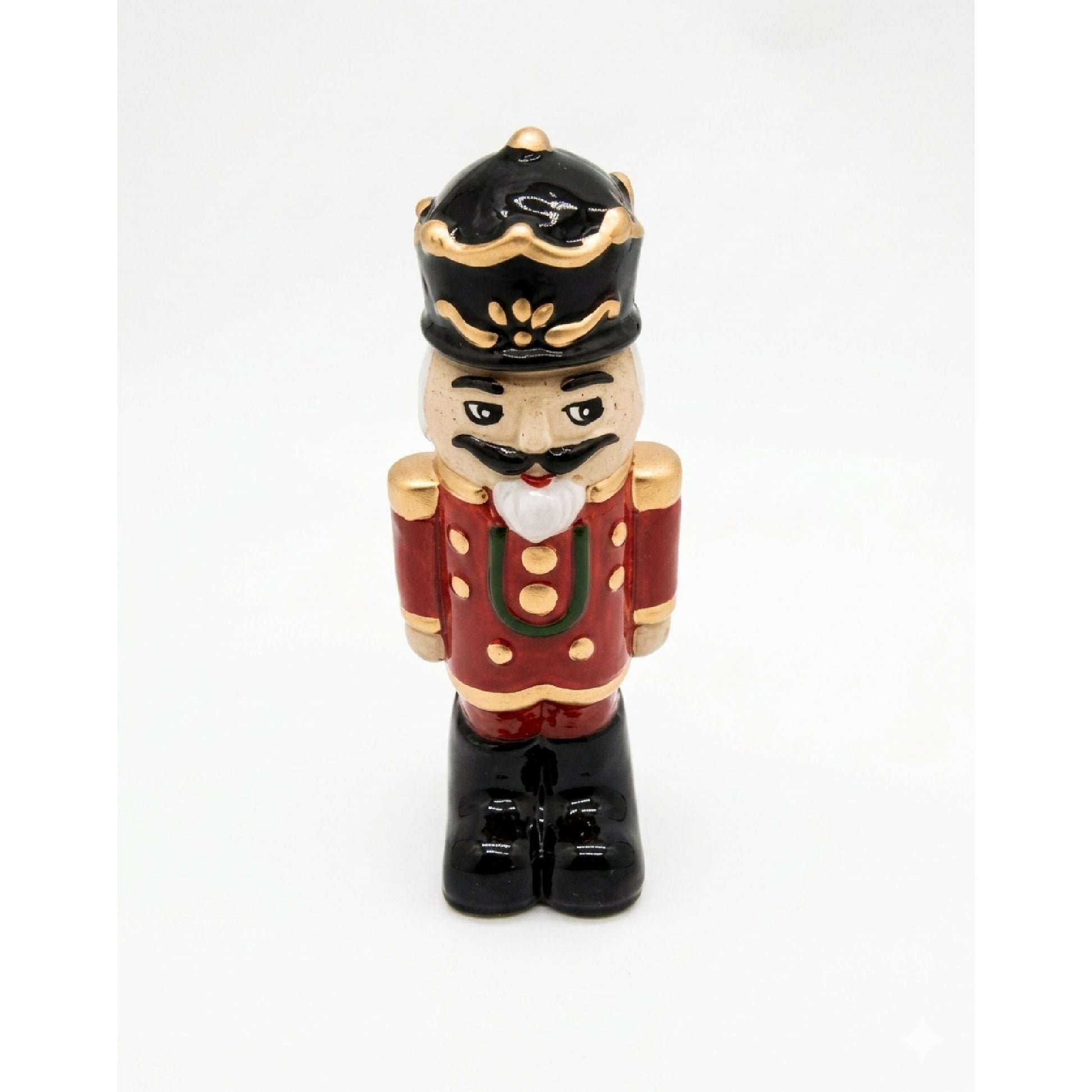 Ceramic Nutcracker Figurine, Christmas, Figurine, Holiday Decor- Set of 2