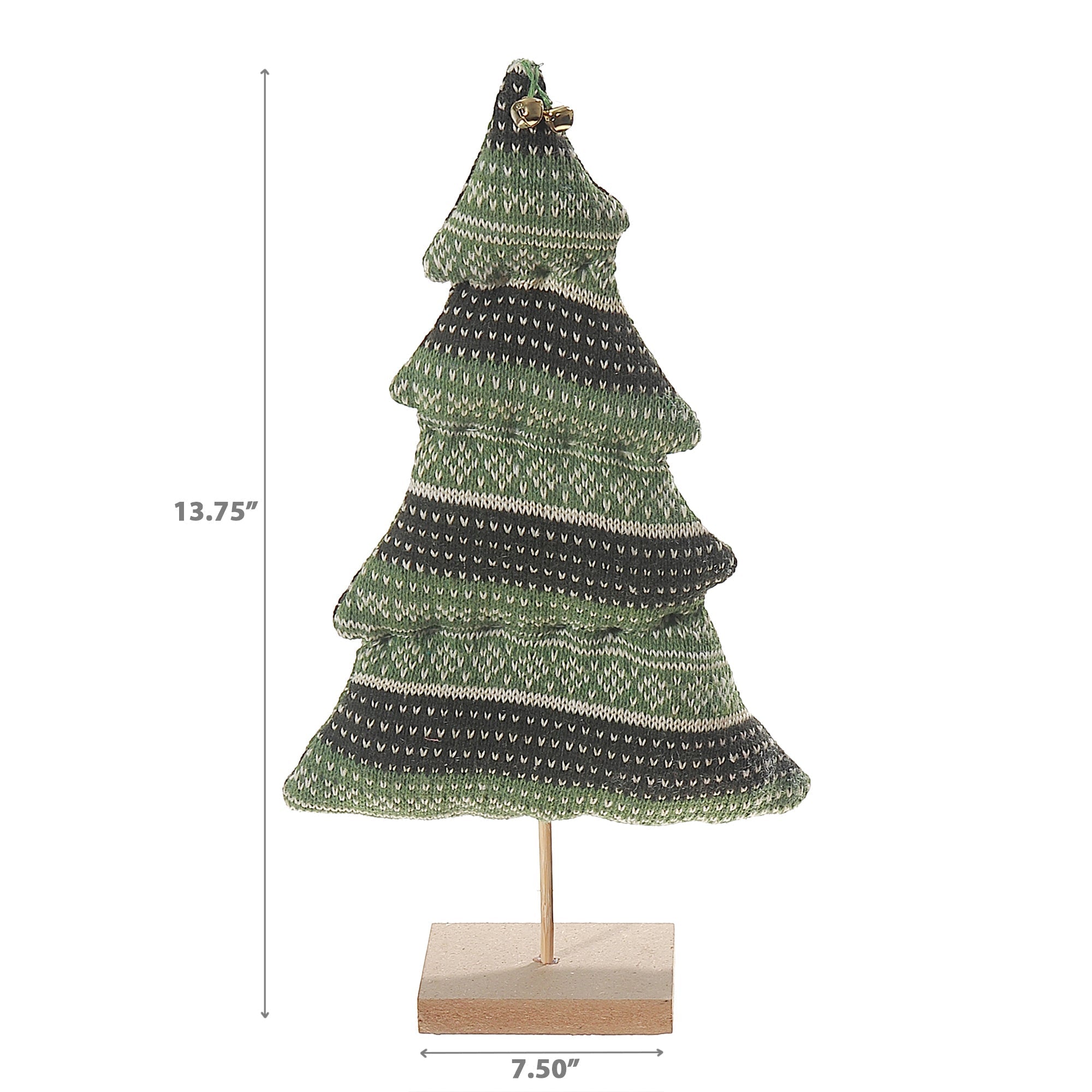 Small Green Knit Sweater Christmas Tree Stand – Holiday Decor