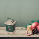 Led Wooden Lantern Tree Green