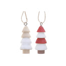 Wooden Tree Ornament - Set of 12
