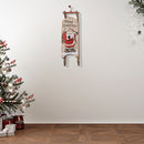 Merry Christmas Wooden Santa Sleigh Hanger