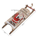 Merry Christmas Wooden Santa Sleigh Hanger