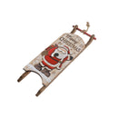 Merry Christmas Wooden Santa Sleigh Hanger