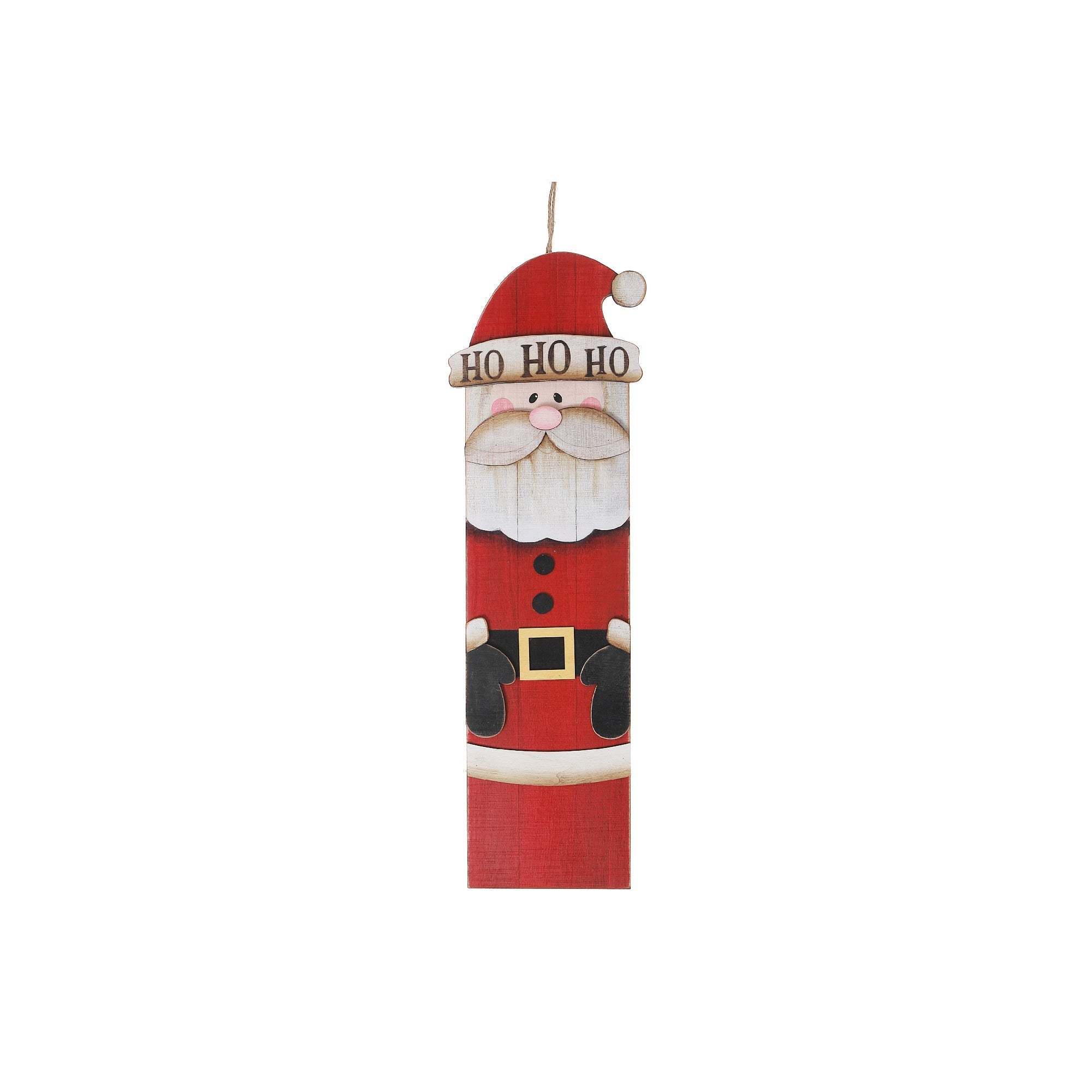 Wooden Santa Wall Hanger – Christmas Holiday Decor