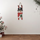 Welcome Wooden Snowman Sleigh Hanger