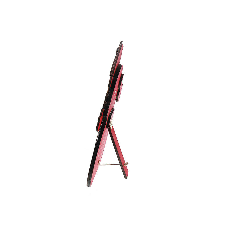 Merry Christmas Wooden Santa Stand Easel Back Small