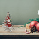 Wooden Christmas Tree With Santa Stand