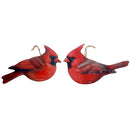 Wooden Glossy Cardinal Hanger (Asstd) - Set of 2