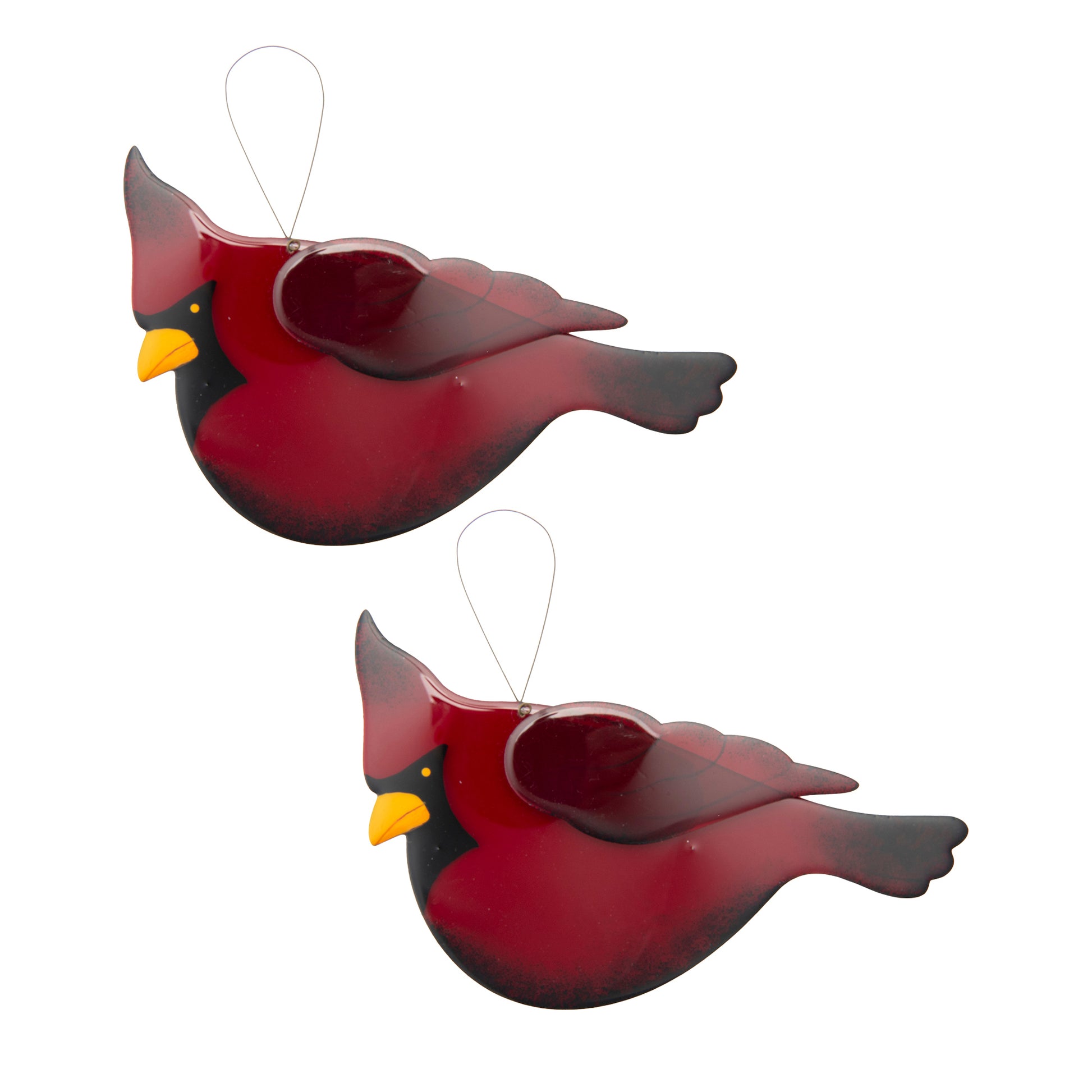 Shaped Acrylic Hanger Cardinal, Christmas, Holiday Decor- Set of 6