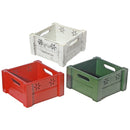 Snowflake Cut Out Wooden Crate (Asstd) - Set of 3