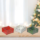 Snowflake Cut Out Wooden Crate (Asstd) - Set of 3