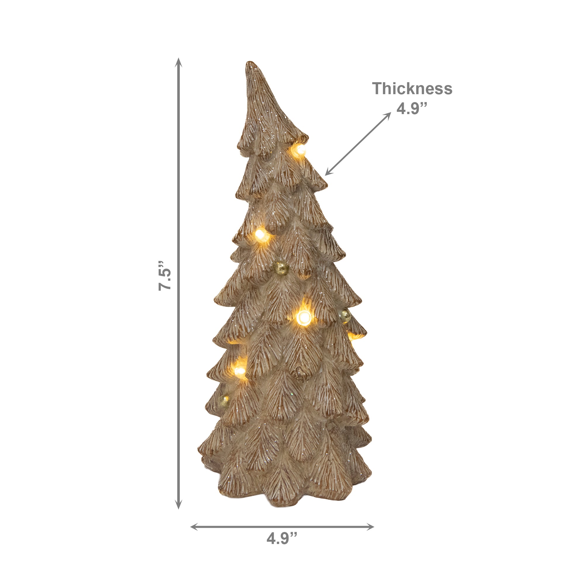 LED Polyresin Swaying Christmas Tree, Christmas, Holiday Decor