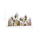 Led Snow Covered Wooden Glitter Village (31.1")