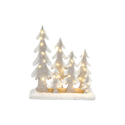 LED Snow Covered White Trees 12.2", Winter, Holiday Decor