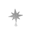 Glitter Star Christmas Tree Topper Small